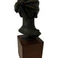 African Style Female Bust Sculpture on Wooden Base 58cm (Pre-Loved)