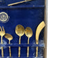 Artisan Bronze Bamboo Flatware Set (Pre-Loved)