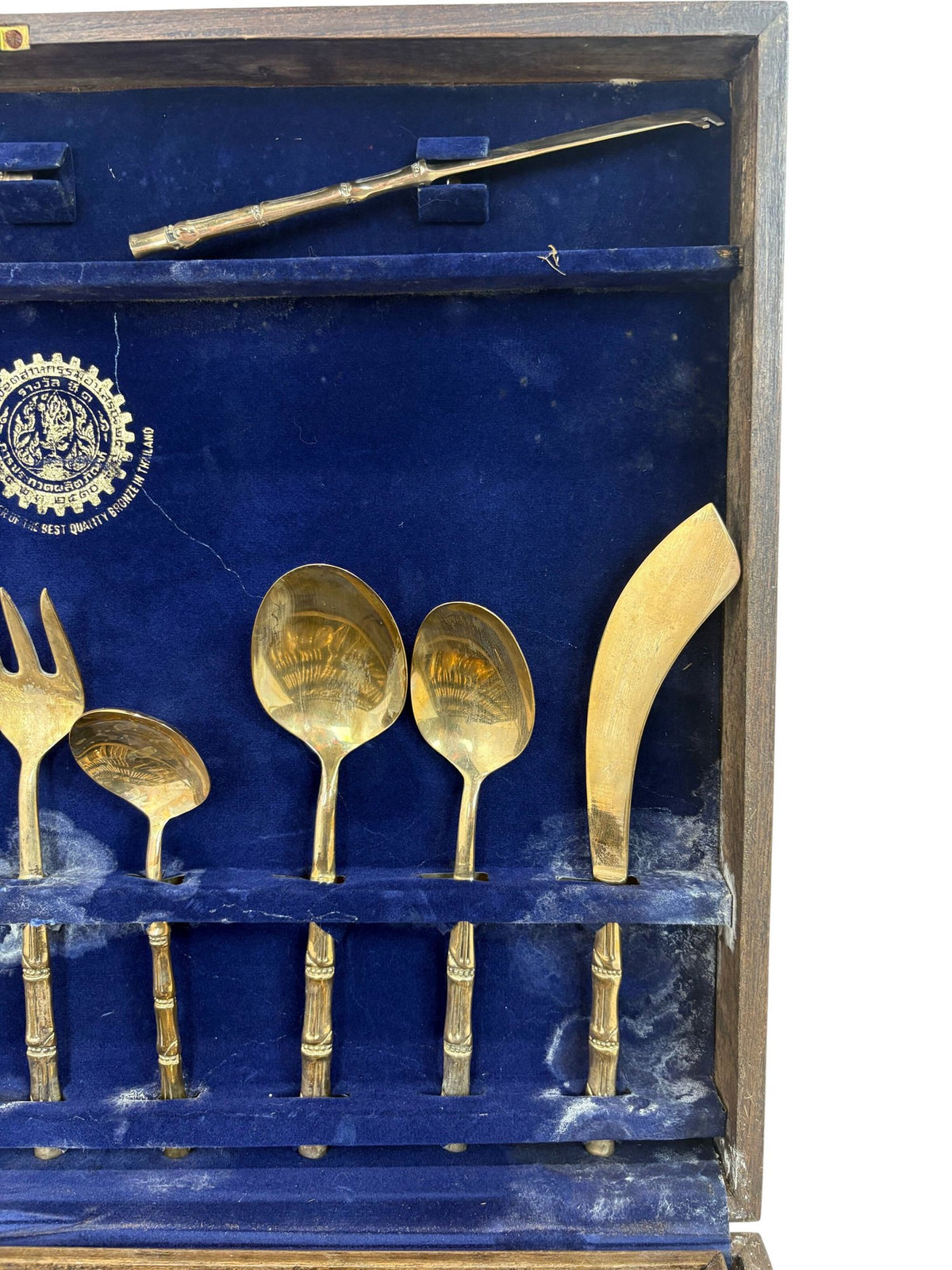 Artisan Bronze Bamboo Flatware Set (Pre-Loved)