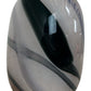 Art Glass Vase Brown Blue Black Swirl Pattern Modern Decorative (Pre-Loved)
