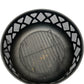 Round Steel Fire Pit with Spark Screen Outdoor Garden Brazier (Pre-Loved)