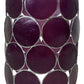 Purple Decorative Lampshade With Circular Design  (Pre-Loved)