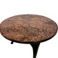 Vintage Round Etched Copper Coffee Table 3 Leg Metal Boho Rustic (Pre-Loved)
