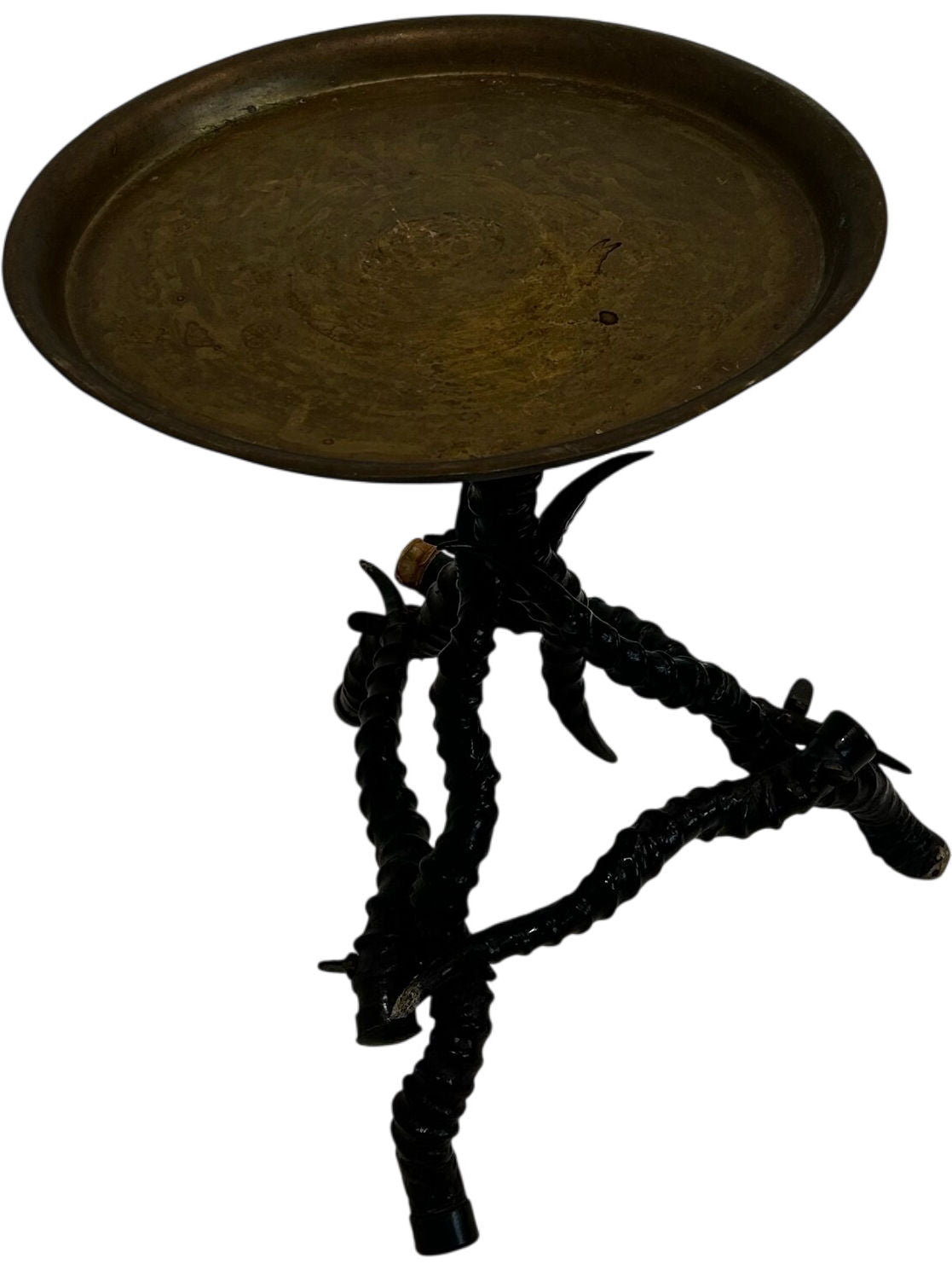 Brass Tray Top Tripod Side Table (Pre-Loved)