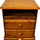 Vintage Wooden Nightstand Two Drawers Pine (Pre-Loved)
