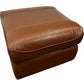 La-Z-Boy Brown Leather Storage Ottoman Footstool Lift Up Square (Pre-Loved)