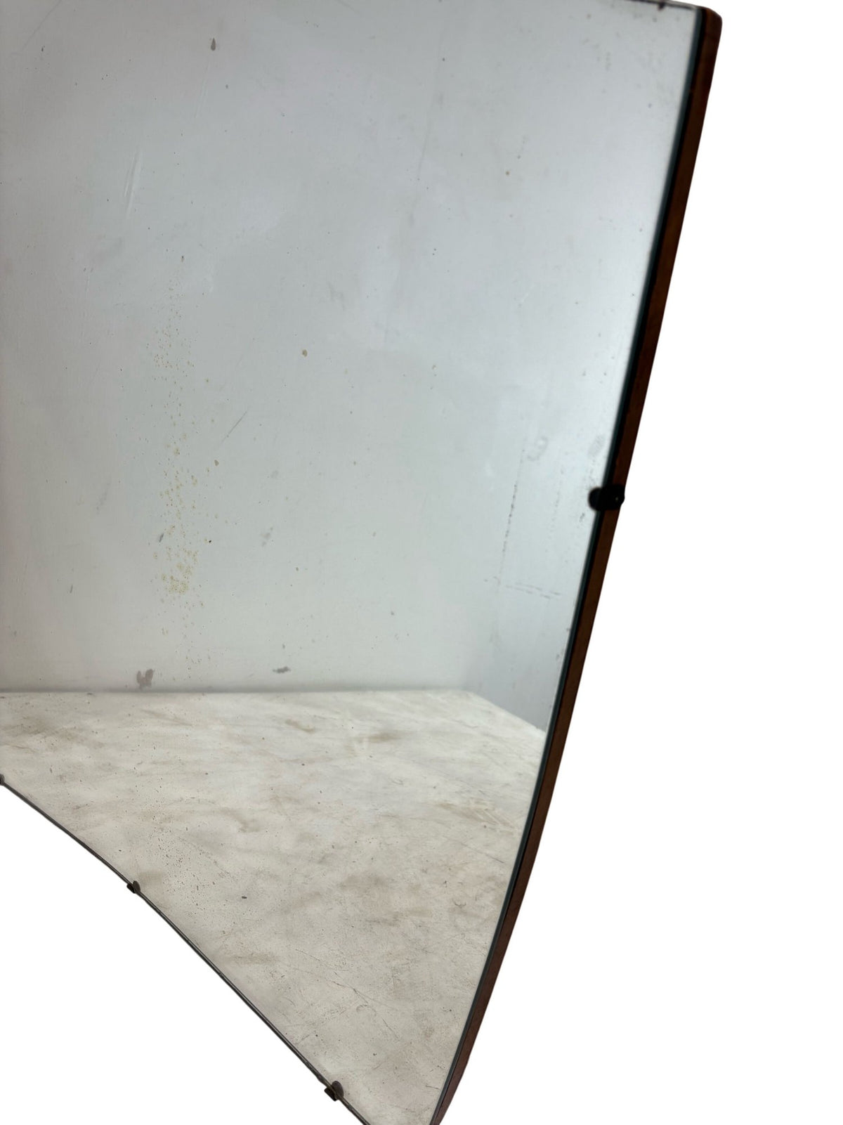 Vintage Mid Century Shield-Shaped Wall Mirror (Pre-Loved)