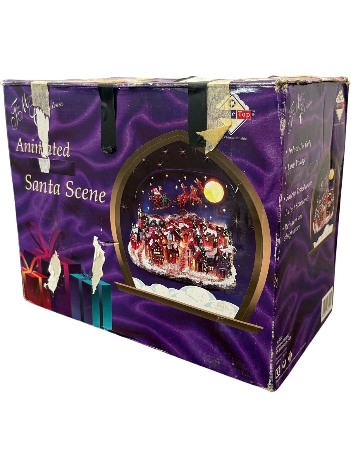 Animated Santa Scene Decoration with Moving Parts (Pre-Loved)