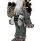 Santa Claus Christmas Figurine Grey 45cm (Pre-Loved)