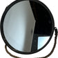 Rustic Round Wall Mirror With Rope Hanging Black Frame (Pre-Loved)