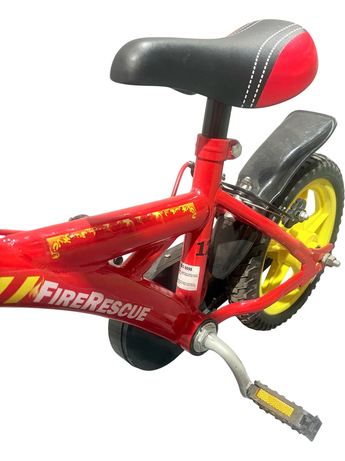 Serviced Fire Rescue Kids Bike 12" (Pre-Loved)