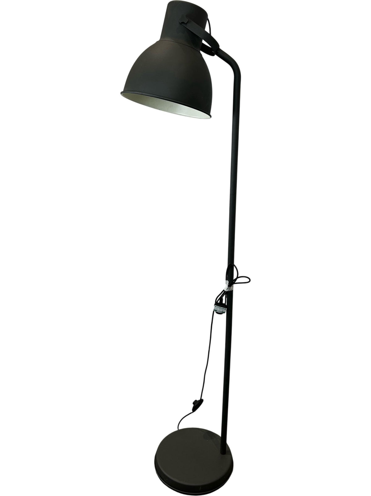 Black Metal Adjustable Floor Lamp Industrial Reading Light Modern (Pre-Loved)