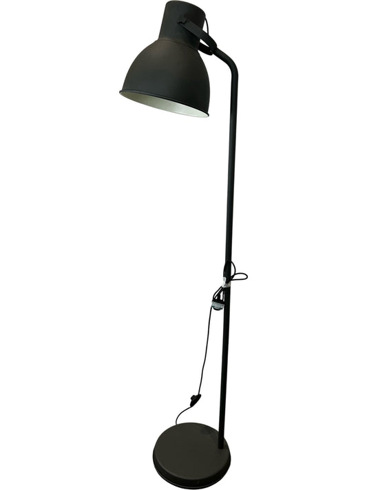 Black Metal Adjustable Floor Lamp Industrial Reading Light Modern (Pre-Loved)