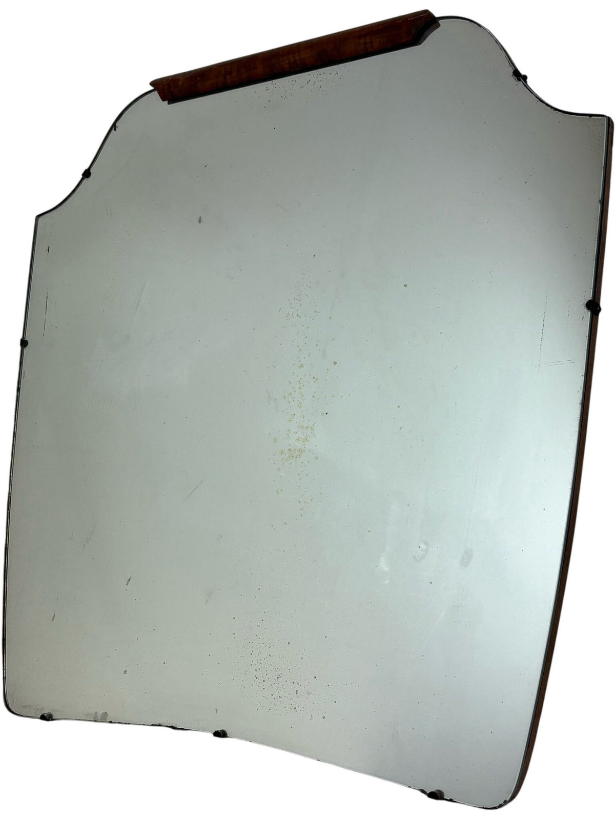 Vintage Mid Century Shield-Shaped Wall Mirror (Pre-Loved)