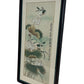 Asian Painting Framed Scroll Art Birds Floral Design (Pre-Loved)