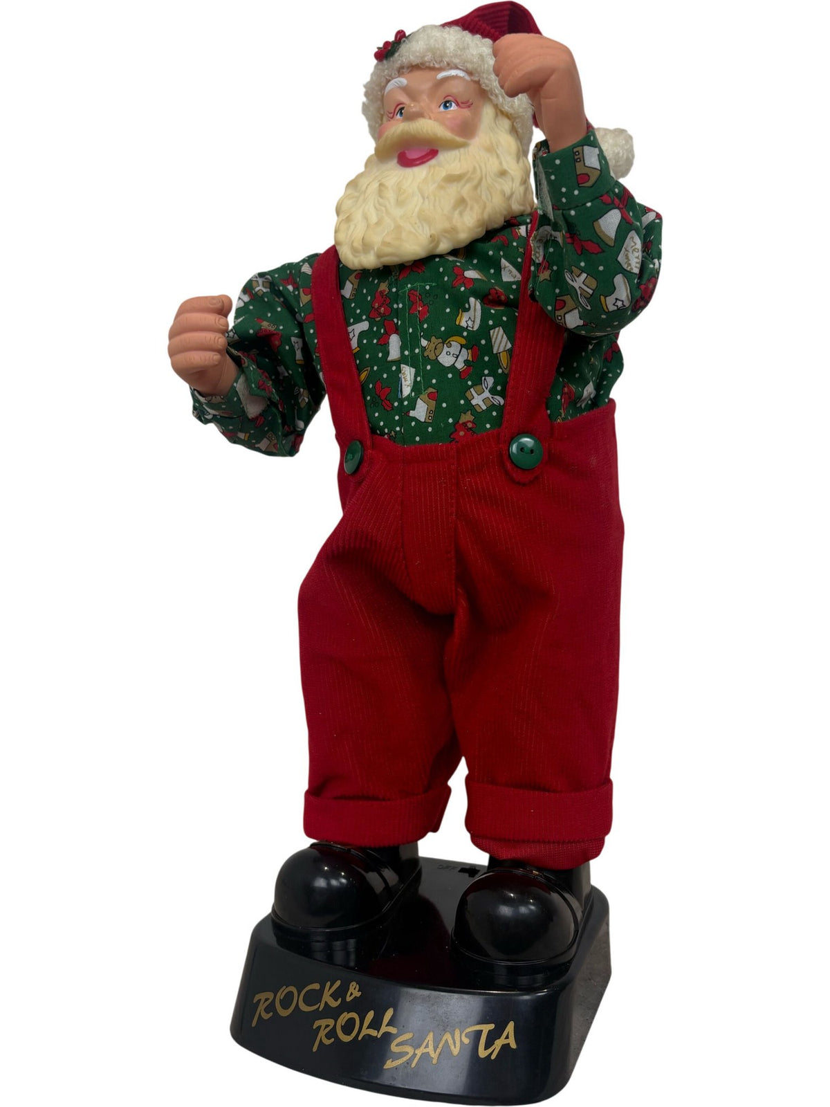 Rock & Roll Santa Christmas Decoration Battery Operated and Tested (Pre-Loved)