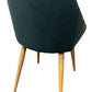 Contemporary Upholstered Armchair Chair Green Turquoise Fabric (Pre-Loved)