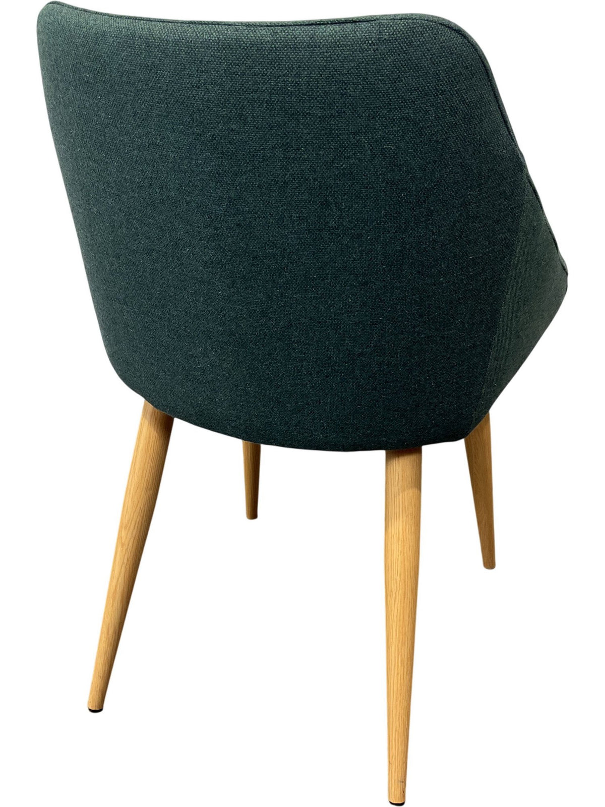Contemporary Upholstered Armchair Chair Green Turquoise Fabric (Pre-Loved)