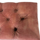 Vintage Pink Upholstered Footstool with Black Ornate Legs (Pre-Loved)