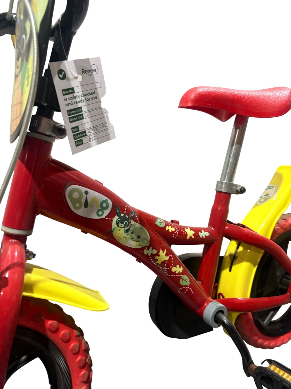 Serviced Bing Children's Bike 14" Red and Yellow (Pre-Loved)