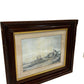 Pair Vintage Style Framed Maritime Coastal Sailing Boat Art Prints (Pre-Loved)