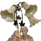 Academy Porcelain Table Lamp Figurine Floral Design Art Deco Style (Pre-Loved)