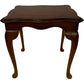 Vintage Wooden Side Table Queen Anne Style Curved Legs Brown (Pre-Loved)