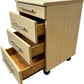 4 Drawer Mobile Office Filing Cabinet Storage Unit on Wheels (Pre-Loved)