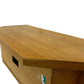 Oak Effect Corner TV Stand Media Unit Open Shelf Storage 95cm (Pre-Loved)
