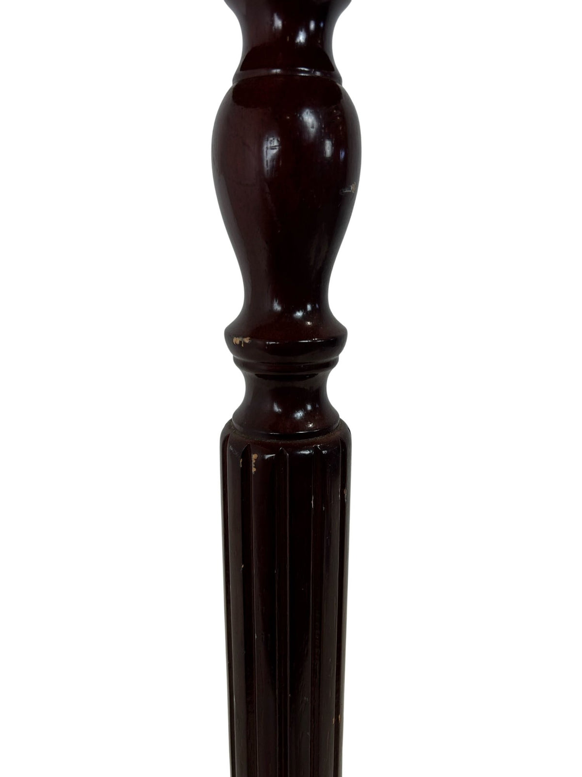 Vintage Style Wooden Pedestal Plant Stand Round Tall Display Table (Pre-Loved)