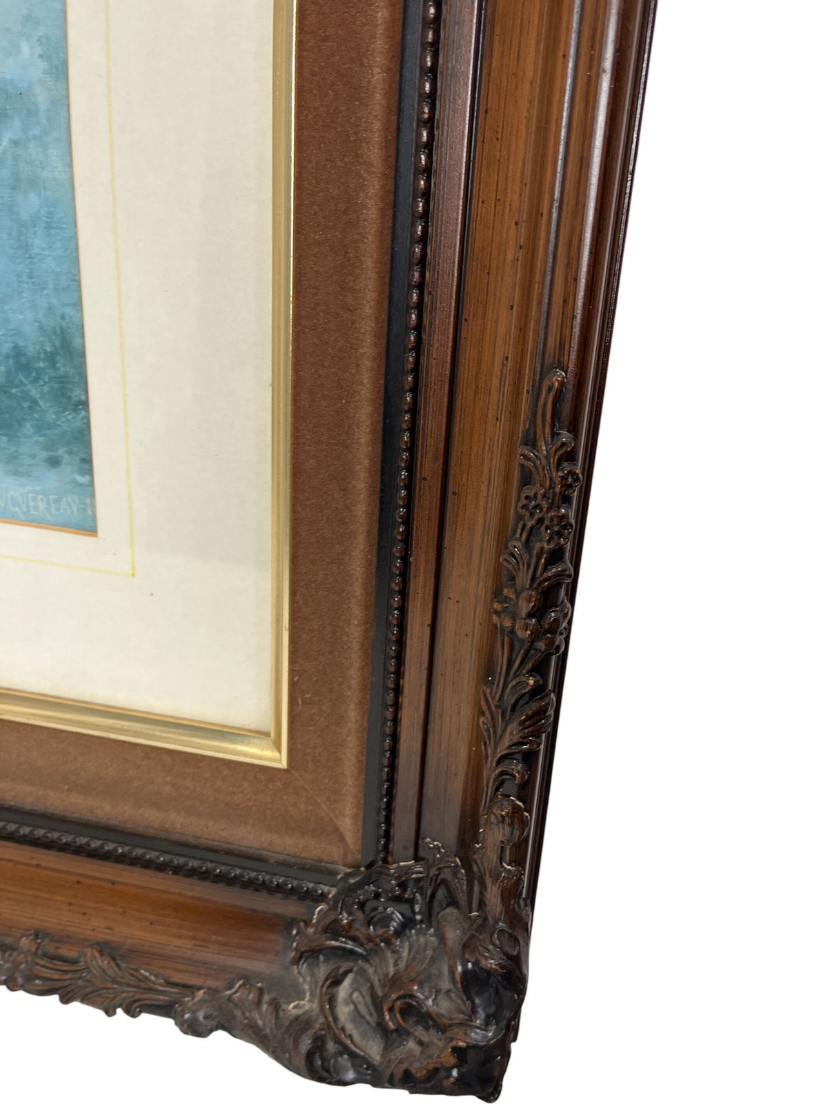 Bouguereau Print The Young Seamstress Framed (Pre-Loved)