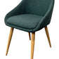 Contemporary Upholstered Armchair Chair Green Turquoise Fabric (Pre-Loved)
