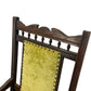 Vintage Wooden Rocking Chair with Green Upholstery (Pre-Loved)