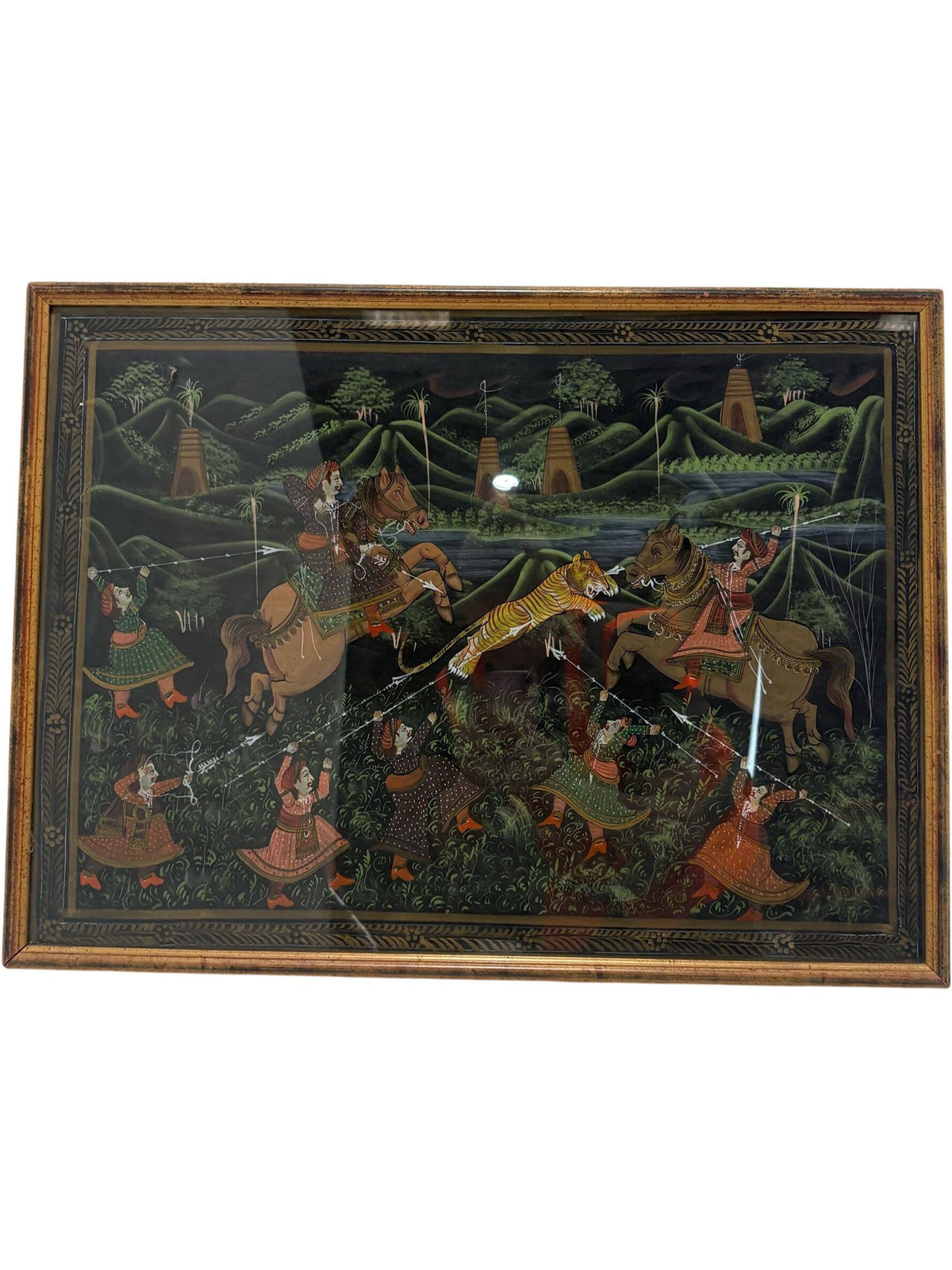 Framed Traditional Painting Battle Scene (Pre-Loved)