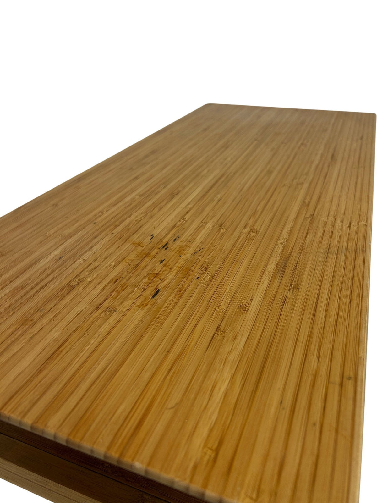 Wooden Coffee Table Rectangular Slatted Shelf Minimalist Design (Pre-Loved)