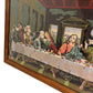 Vintage Framed Tapestry Needlepoint Woven Last Supper Art (Pre-Loved)