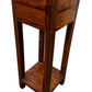 Tall Wooden Side Table 1 Drawer Lower Shelf Narrow Plant Stand (Pre-Loved)