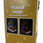 Christmas Sleigh With Moving Ferris Wheel Fibre Optic LED