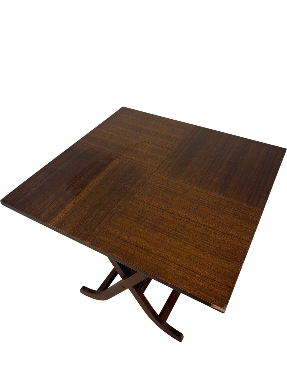 Vintage Folding Table Wood Square (Pre-Loved)