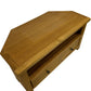 Oak Effect Corner TV Stand Media Unit Drawer Open Shelf Storage (Pre-Loved)