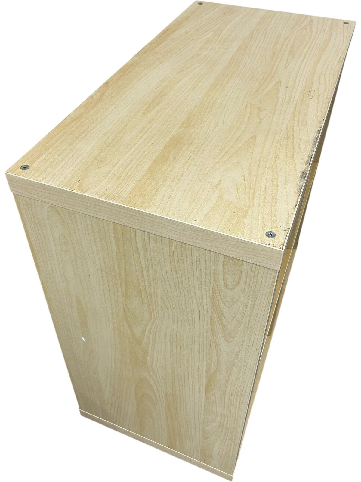 4 Cube Storage Unit Bookcase Shelving Organiser Natural Wood Finish (Pre-Loved)