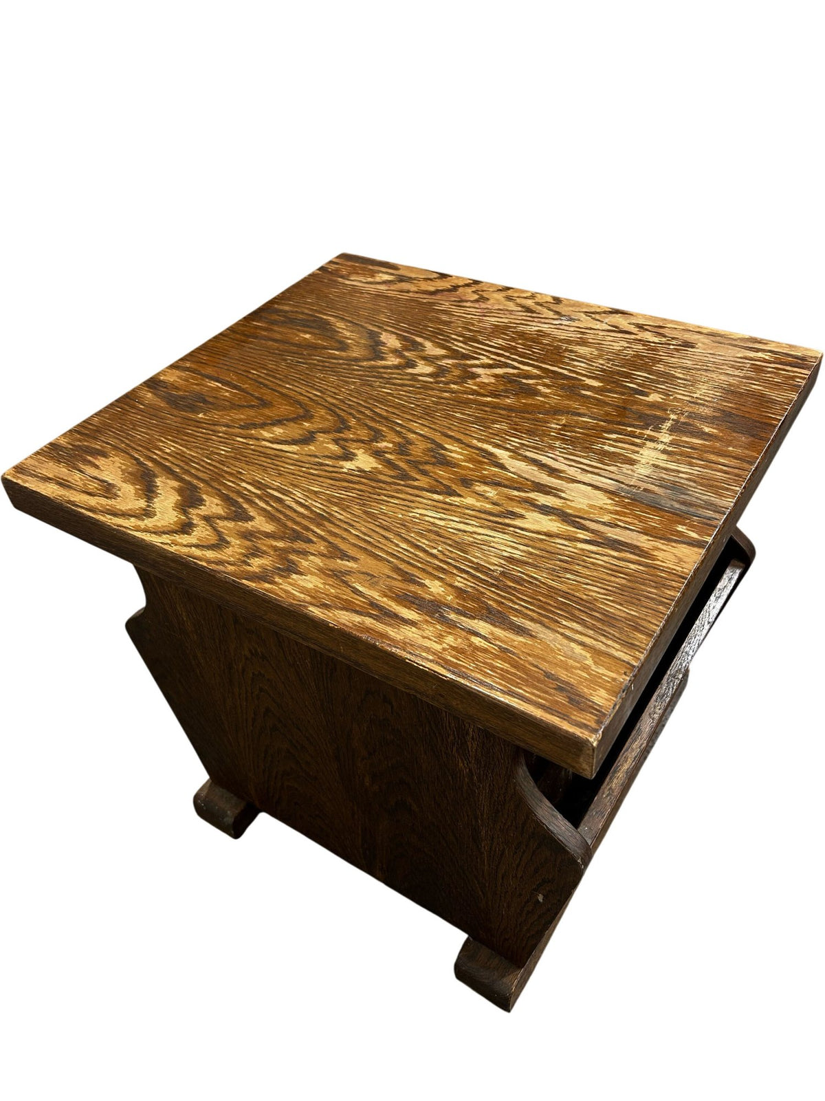 Vintage Wooden Accent Table with Drawer and Shelves (Pre-Loved)