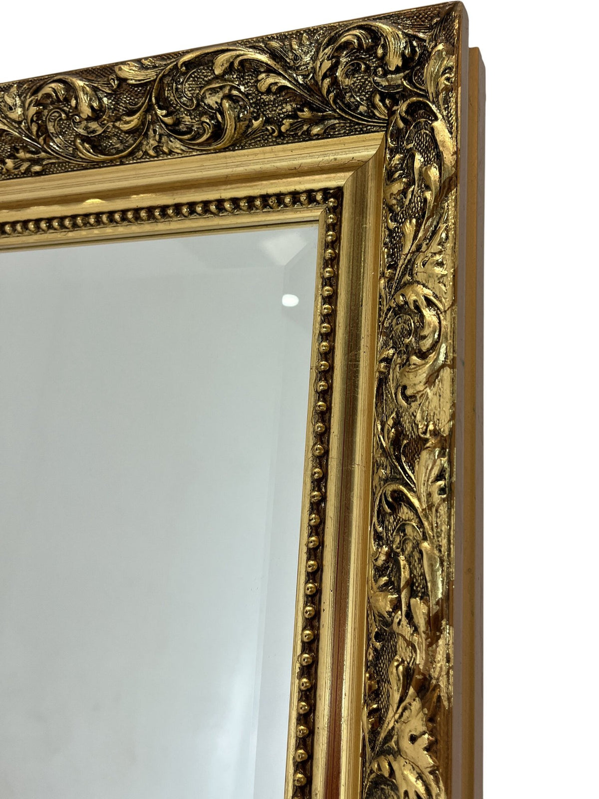 Vintage Ornate Wall Mirror Gold Framed Rectangular (Pre-Loved)