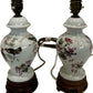 Pair of Floral Bird Ceramic Table Lamps (Pre-Loved)