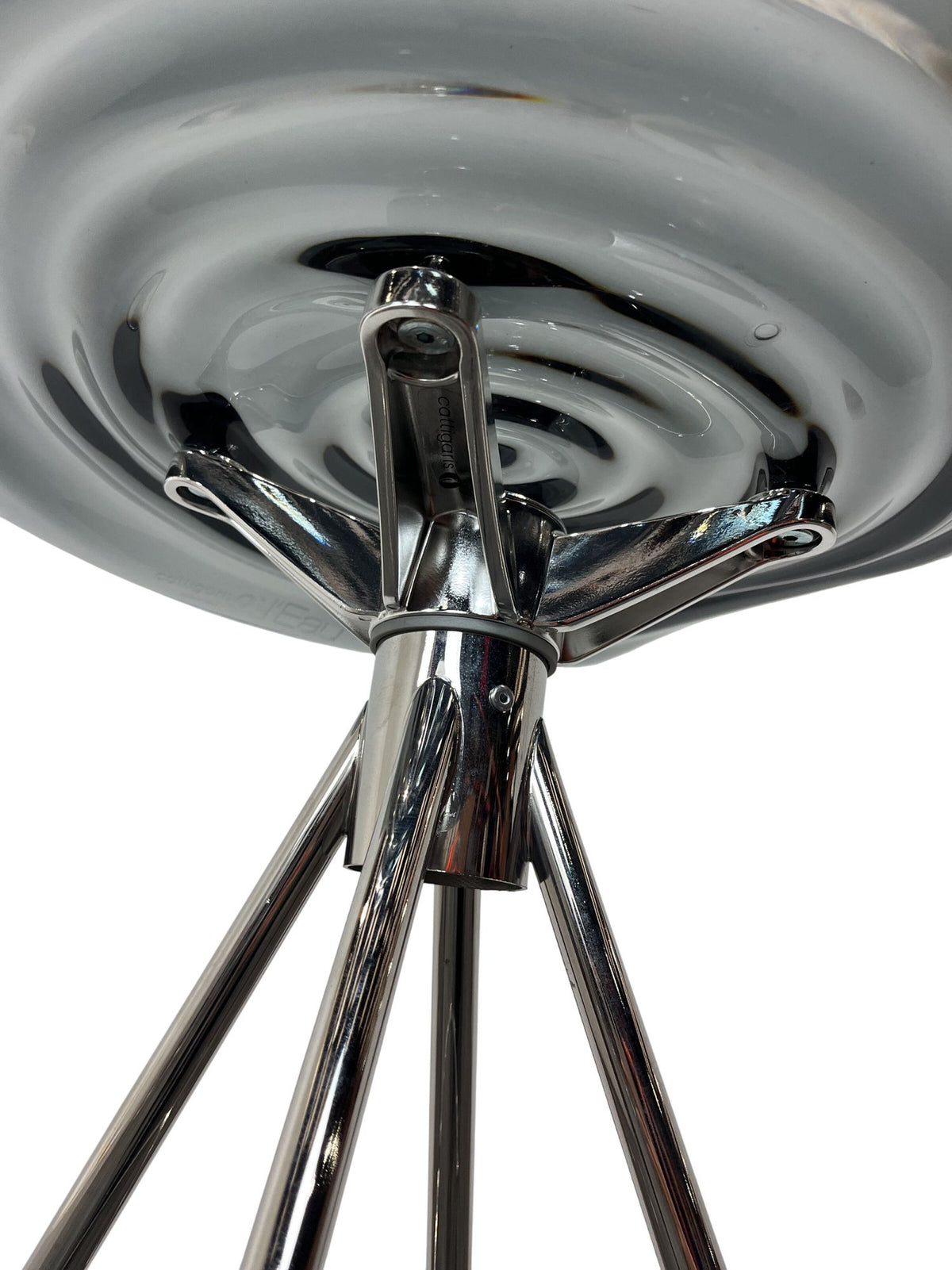 Calligaris l'Eau Transparent Chrome Bar Stool (Pre-Loved)