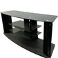 Black Glass 3-Tier TV Stand with Cable Management (Pre-Loved)