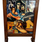Double-Sided Freestanding Wooden Art Panel Paris Collage (Pre-Loved)