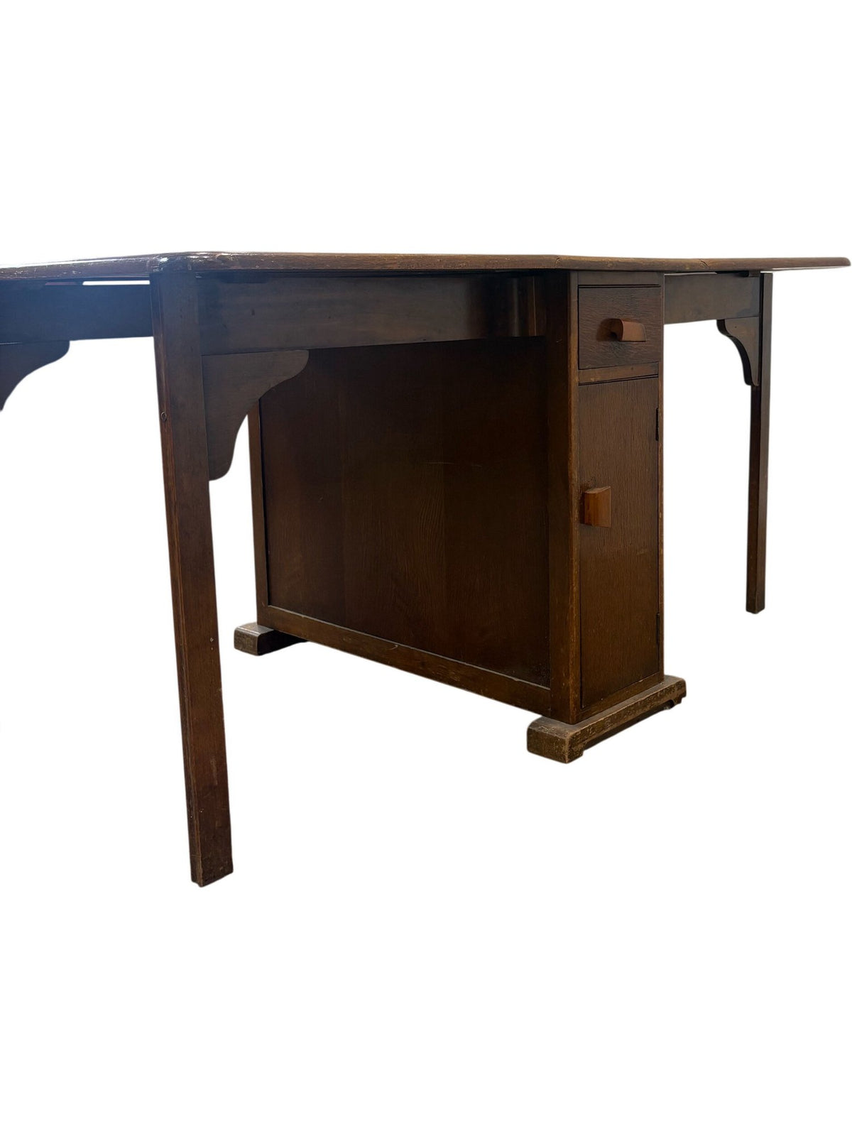 Vintage Wooden Drop Leaf Dining Table with Storage (Pre-Loved)
