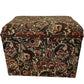 Vintage Floral Tapestry Storage Ottoman Footstool with Hinged Lid (Pre-Loved)