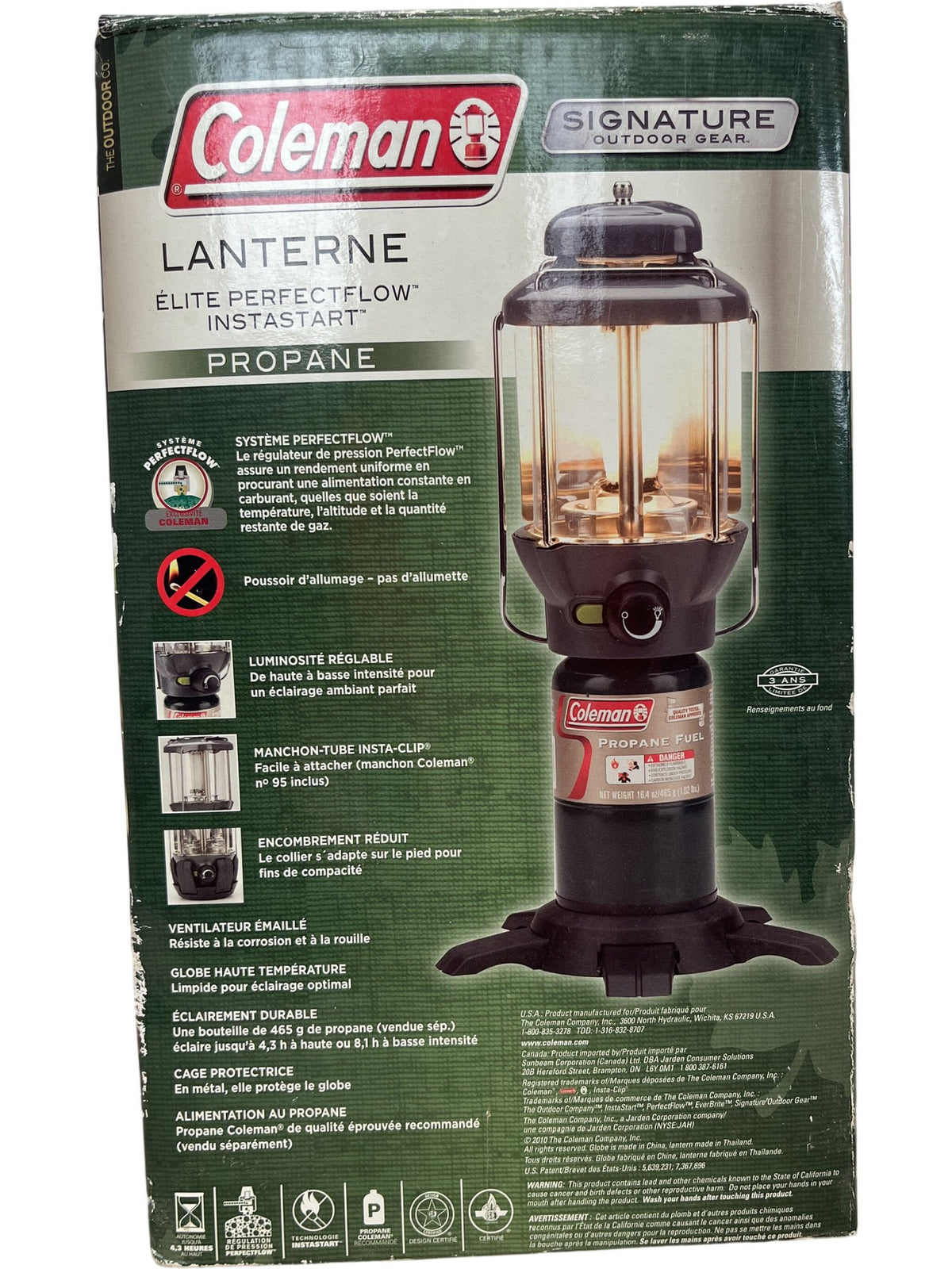 Vintage Coleman Elite PerfectFlow Instastart Propane Lantern (Pre-Loved)